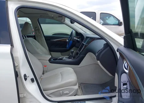 2014 Infiniti Q50 Hybrid Premium from USA, damaged, VIN JN1AV7AP7EM690553